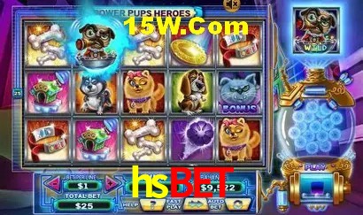 Interface moderna da plataforma hsbet